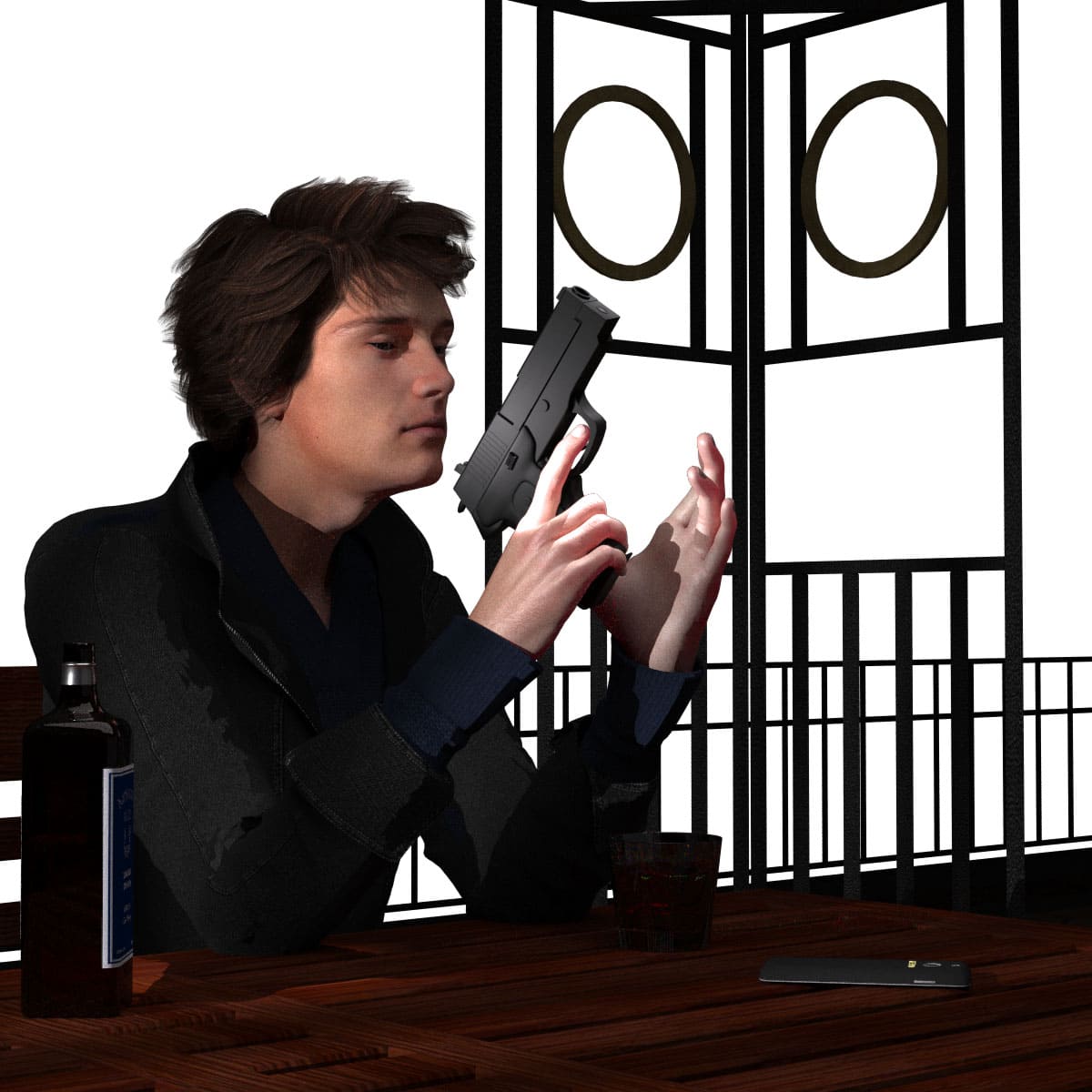 Image - Robert with gun